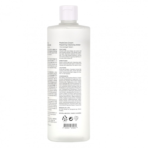 SkinRx Lab, MadeCera Cream, Repairing Cleansing Water, 16.9 fl oz (500 ml) #1