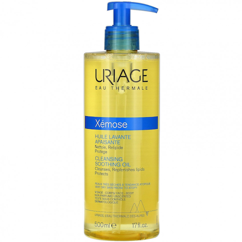 Uriage, Xemose, очищающее успокаивающее масло, без отдушки, 500 мл (17 жидк. унций) #1