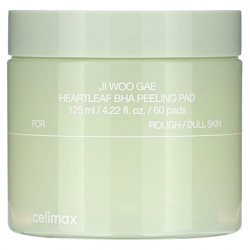 Celimax, Пилинг-пилинг Ji Woo GAE Heartleaf BHA, 60 салфеток, 125 мл (4,22 мл) #1