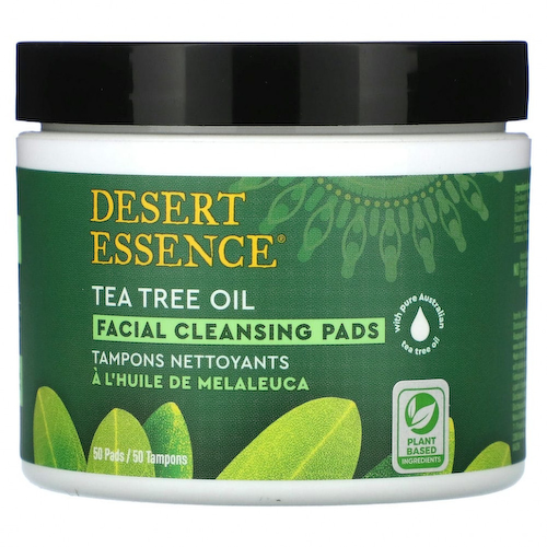 Desert Essence, ватные диски для ежедневной очистки кожи лица, 50 штук #1