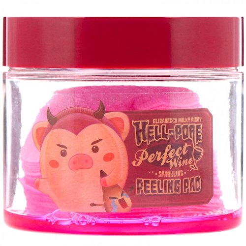 Elizavecca, Milky Piggy, Hell-Pore, диски для пилинга лица на основе игристого вина, 30 штук #1