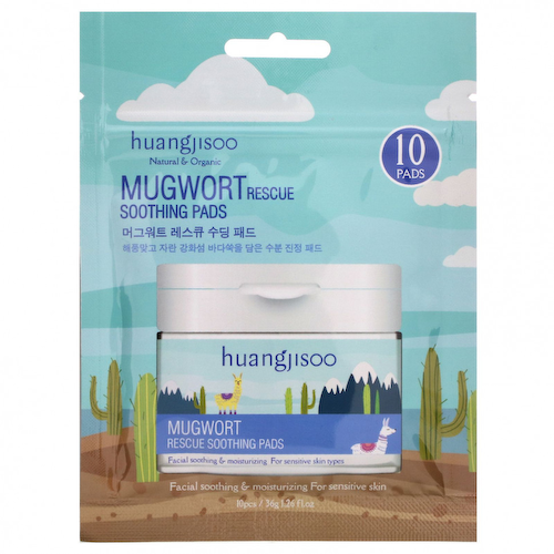 Huangjisoo, Mugwort, спасательные успокаивающие подушечки, 10 подушечек, 36 г (1,26 жидк. Унции) #1