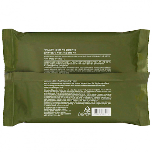 Innisfree, Очищающие салфетки с оливковым маслом, 30 шт. #1