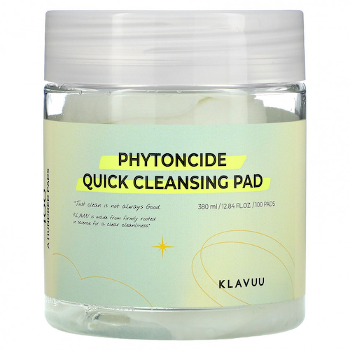 KLAVUU, Phytoncide Quick Cleansing Pad, 100 подушечек #1