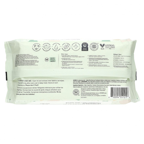 The Honest Company, Салфетки Sensitive Clean Conscious, без отдушек, 60 салфеток #1
