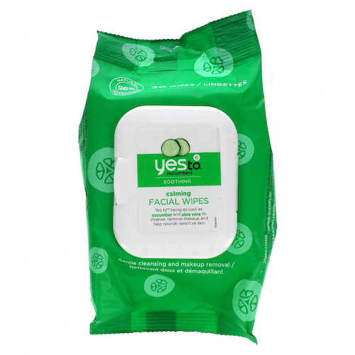 Yes To, Успокаивающие салфетки для лица, огурцы, 30 салфеток #1