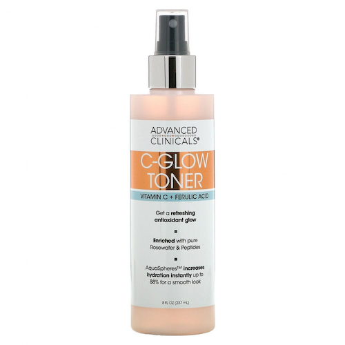 Advanced Clinicals, C-Glow Toner, витамин C и феруловая кислота, 237 мл (8 жидк. Унций) #1