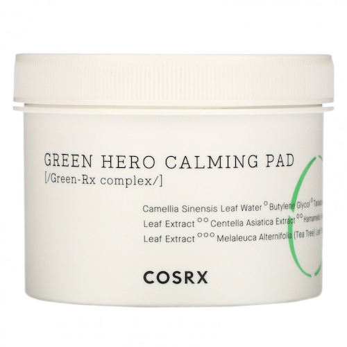 Cosrx, One Step Green Hero Calming Pad, успокаивающие диски, 70 шт., 135 мл (4,56 жидк. унции) #1