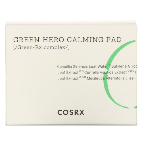 Cosrx, One Step Green Hero Calming Pad, успокаивающие диски, 70 шт., 135 мл (4,56 жидк. унции) #1