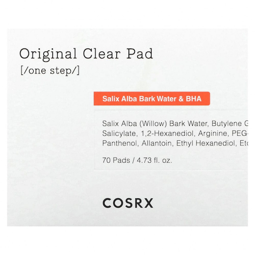 CosRx, One Step, оригинальные прозрачные пэды, 70 пэдов #1