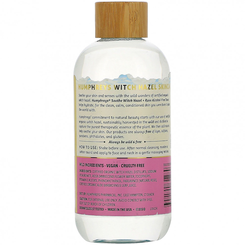 Humphrey's, Witch Hazel, тоник без спирта с розой, успокаивающий, 236 мл (8 жидк. Унций) #1