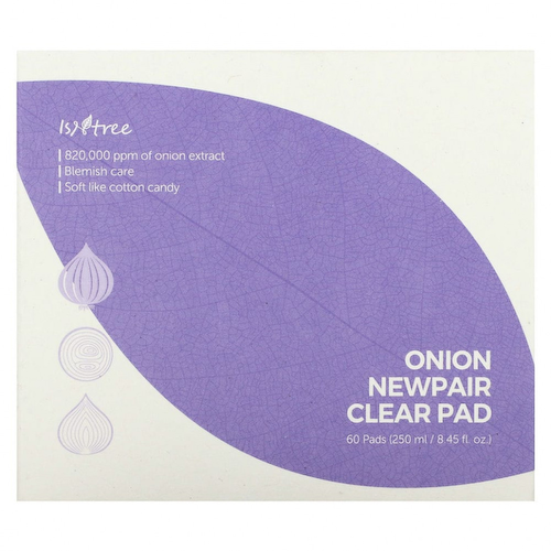 Isntree, Onion Newpair, прозрачные салфетки, 60 салфеток, 250 мл (8,45 жидк. Унции) #1