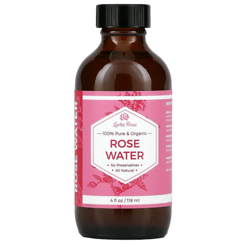 Leven Rose, 100% чистая и органическая, розовая вода, 118 мл (4 жидк. Унции) #1