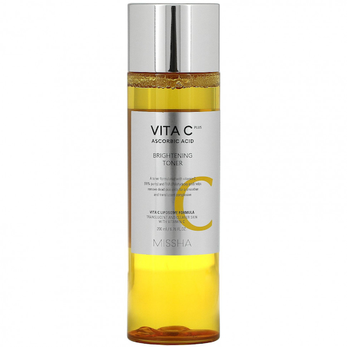 Missha, Vita C Plus Ascorbic Acid, Осветляющий тоник, 6,76 жидких унций (200 мл) #1