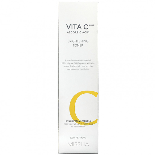 Missha, Vita C Plus Ascorbic Acid, Осветляющий тоник, 6,76 жидких унций (200 мл) #1