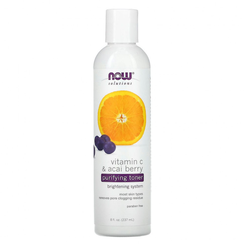 NOW Foods, Solutions, очищающий тоник, витамин С и ягоды асаи, 237 мл (8 жидк. унций) #1