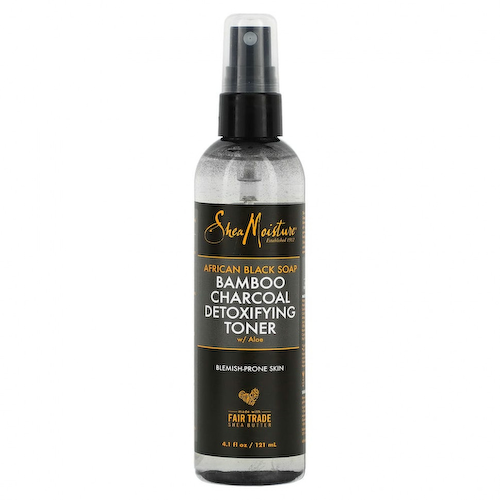 SheaMoisture, African Black Soap, очищающий тоник с бамбуковым углем и алоэ, 121 мл (4,1 жидк. Унции) #1