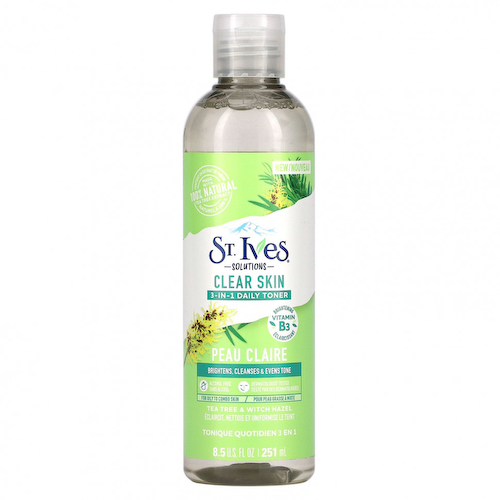 St. Ives, Solutions, ежедневный тоник 3 в 1, чайное дерево и гамамелис, 251 мл (8,5 жидк. Унции) #1