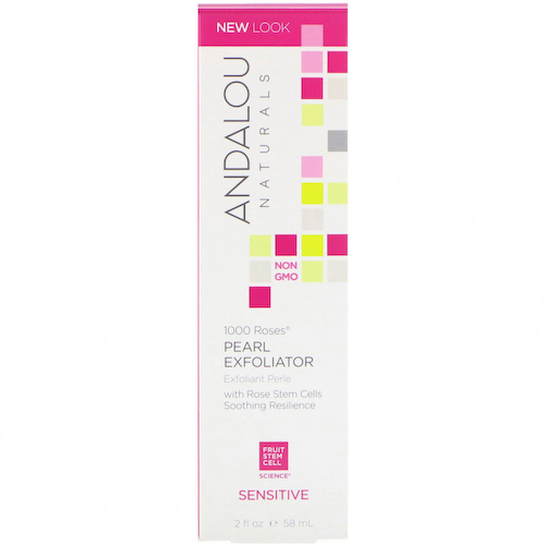 Andalou Naturals, Pearl Exfoliator, 1000 Roses, для чувствительной кожи, 58 мл (2 жидк. унции) #1