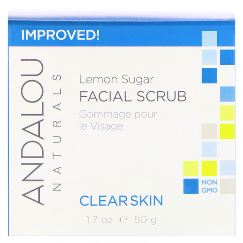 Andalou Naturals, Скраб для лица, лимон и сахар, очищение, 50 г (1,7 унции) #1
