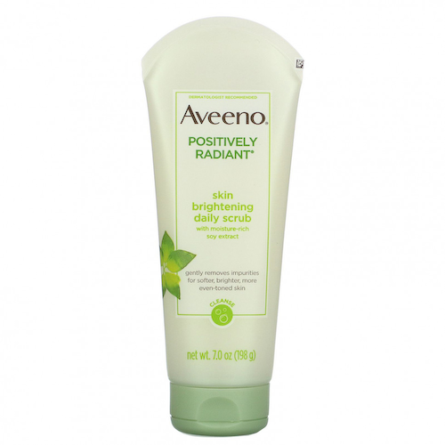 Aveeno, Positively Radiant, Ежедневный скраб для осветления кожи, 7,0 унций (198 г) #1
