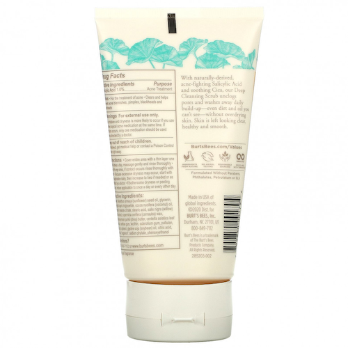 Burt's Bees, Глубоко очищающий скраб, 113,3 г (4 унции) #1