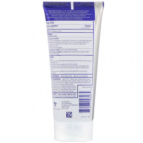 Clearasil, Stubborn Acne Control, отшелушивающее средство 5-в-1, 200 мл (6,78 жидк. унций) #1