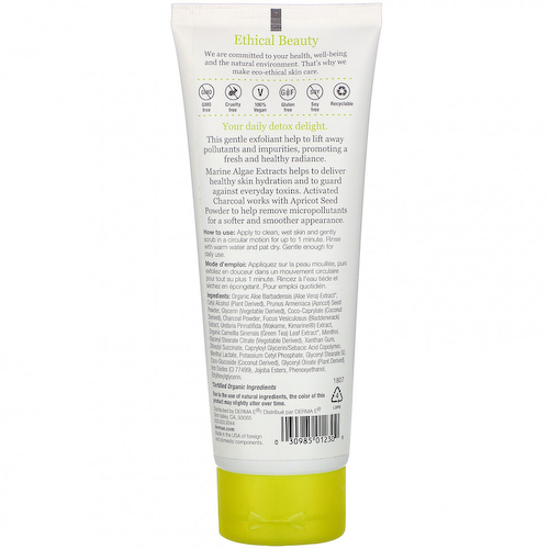 Derma E, Очищающий ежедневный скраб-детокс, 4 унции (113 г) #1