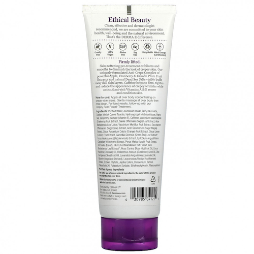 Derma E, Отшелушивающий скраб для предварительной обработки Crepey, 170 г (6 унций) #1