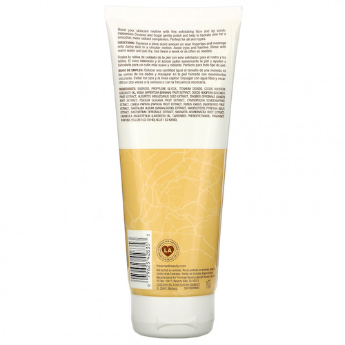 Freeman Beauty, Отшелушивающий скраб для лица, индонезийский кокос, 6 жидких унций (175 мл) #1