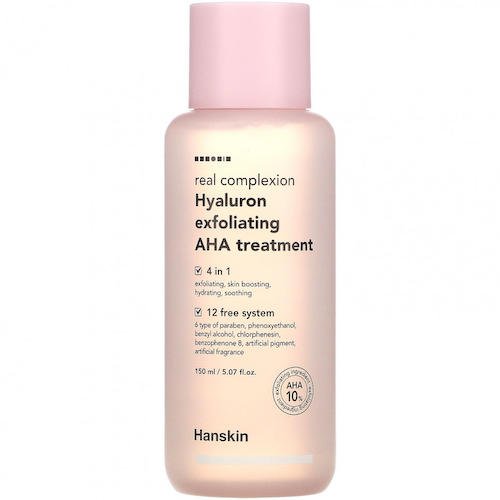 Hanskin, Real Complexion Hyaluron Exfoliating AHA Treatment, 5.07 fl oz (150 ml) #1