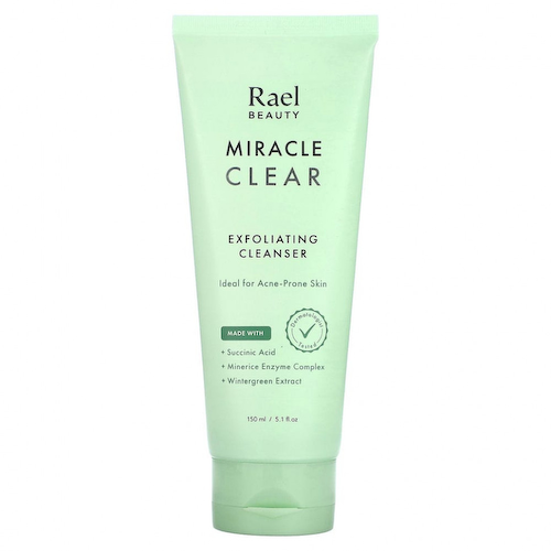 Rael, Inc., Beauty, Miracle Clear, отшелушивающее очищающее средство, 150 мл (5,1 жидк. Унции) #1