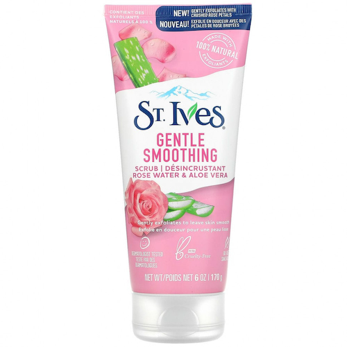 St. Ives, Нежный разглаживающий скраб, розовая вода и алоэ вера, 170 г (6 унций) #1
