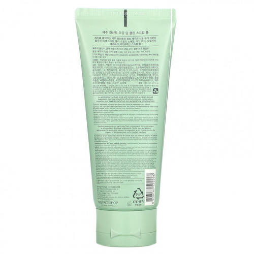 The Face Shop, Jeju Volcanic Lava, пенный скраб для глубокого очищения пор, 4,7 жидк. унция (140 мл) #1
