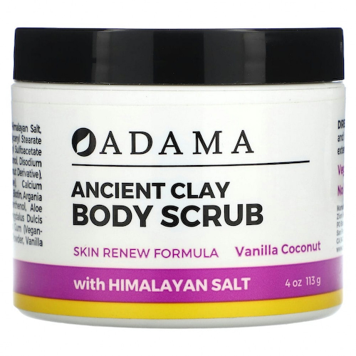 Zion Health, Adama, Ancient Clay, скраб для тела, ваниль и кокос, 113 г (4 унции) #1
