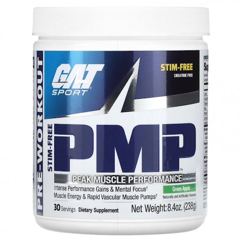 GAT, PMP, предтренировочный комплекс, для максимальной производительности мышц, зеленое яблоко, 238 г (8,4 унции) #1