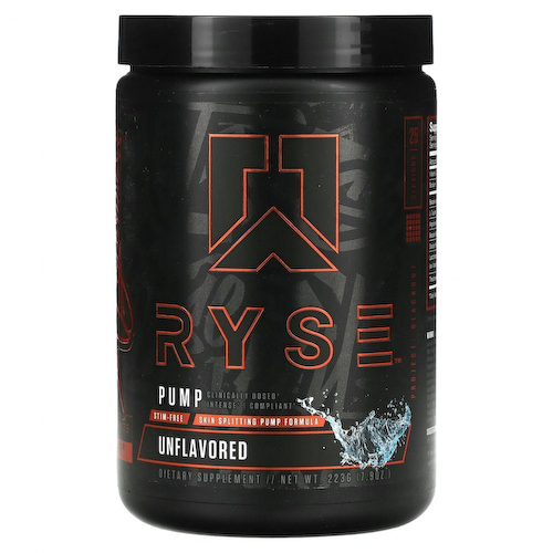 Ryse Supps, Pump, без добавок, 223 г (7,9 унции) #1