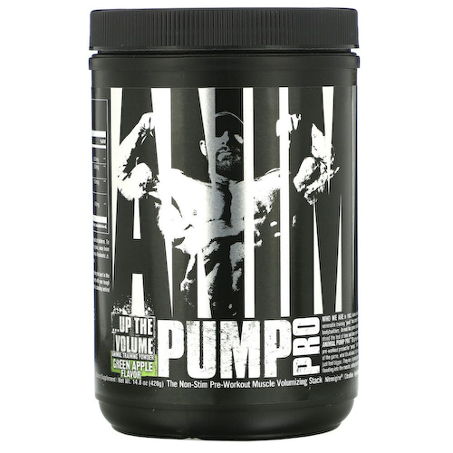 Universal Nutrition, Animal Pump Pro, предтренировочный комплекс без стимуляторов, зеленое яблоко, 420 г (14,8 унции) #1
