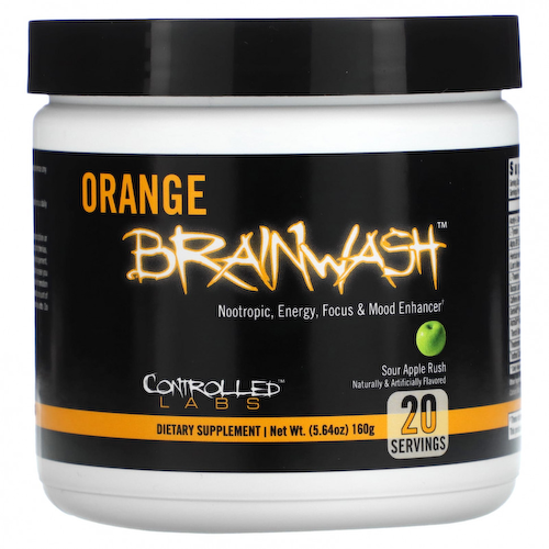 Controlled Labs, Orange Brainwash, кислое яблоко, 160 г (5,64 унции) #1
