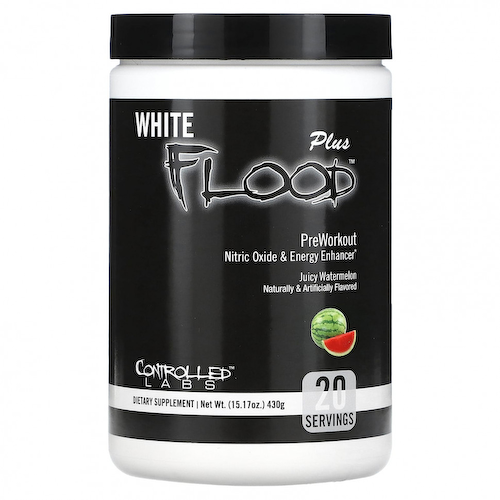 Controlled Labs, White Flood Plus, перед тренировкой, сочный арбуз, 430 г (15,17 унции) #1