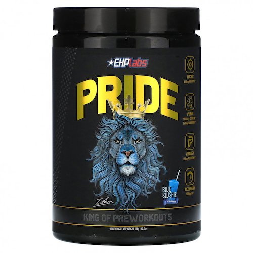 EHPlabs, Pride, предтренировочный комплекс, Blue Slushie, 358 г (12,6 унции) #1