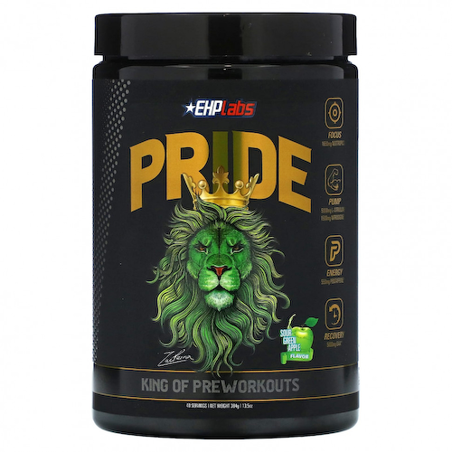 EHPlabs, Pride, предтренировочный комплекс, кислое зеленое яблоко, 384 г (13,5 унции) #1