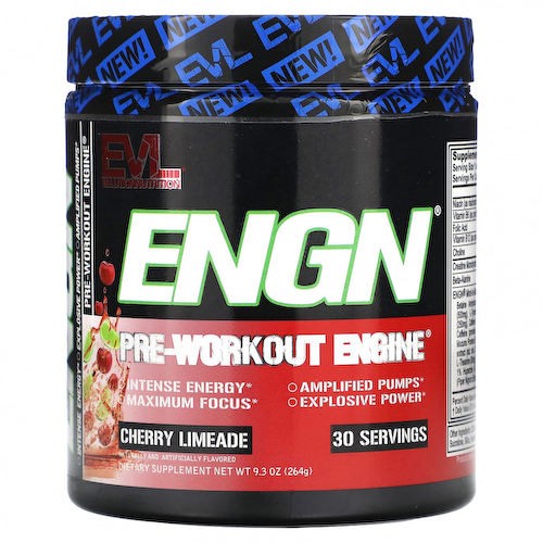 EVLution Nutrition, ENGN, предтренировочный комплекс, вишневый лаймад, 264 г (9,3 унции) #1