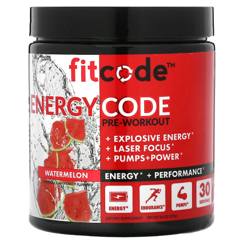 FITCODE, Energy Code, перед тренировкой, арбуз, 279 г (9,8 унции) #1