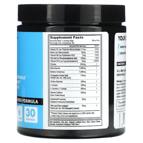 FITCODE, LeanPre, предтренировочная добавка, измельченная малина, 240 г (8,46 унции) #1