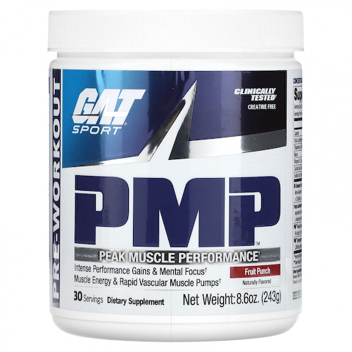 GAT, PMP, предтренировочный комплекс, для максимальной производительности мышц, фруктовый пунш, 243 г (8,6 унции) #1