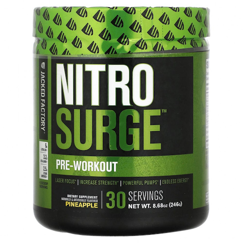 Jacked Factory, Nitro Surge, перед тренировкой, ананас, 246 г (8,68 унции) #1
