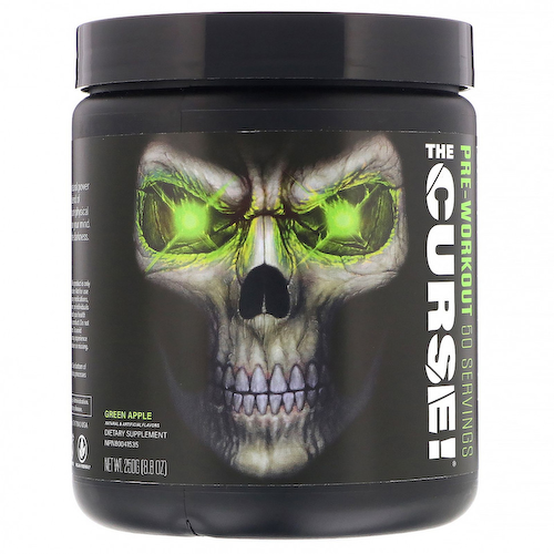 JNX Sports, The Curse, предтренировочная добавка, зеленое яблоко, 250 г #1