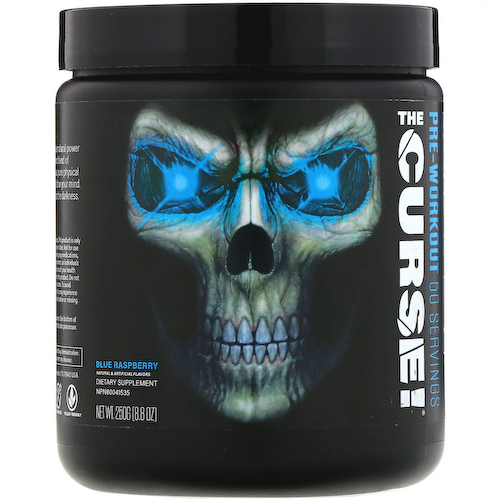 JNX Sports, The Curse, предтренировочная добавка, голубая малина, 250 г #1