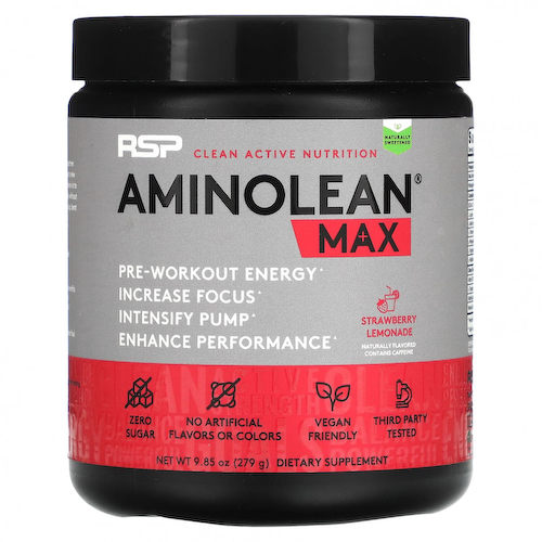 RSP Nutrition, AminoLean Max, клубничный лимонад, 279 г (9,85 унции) #1